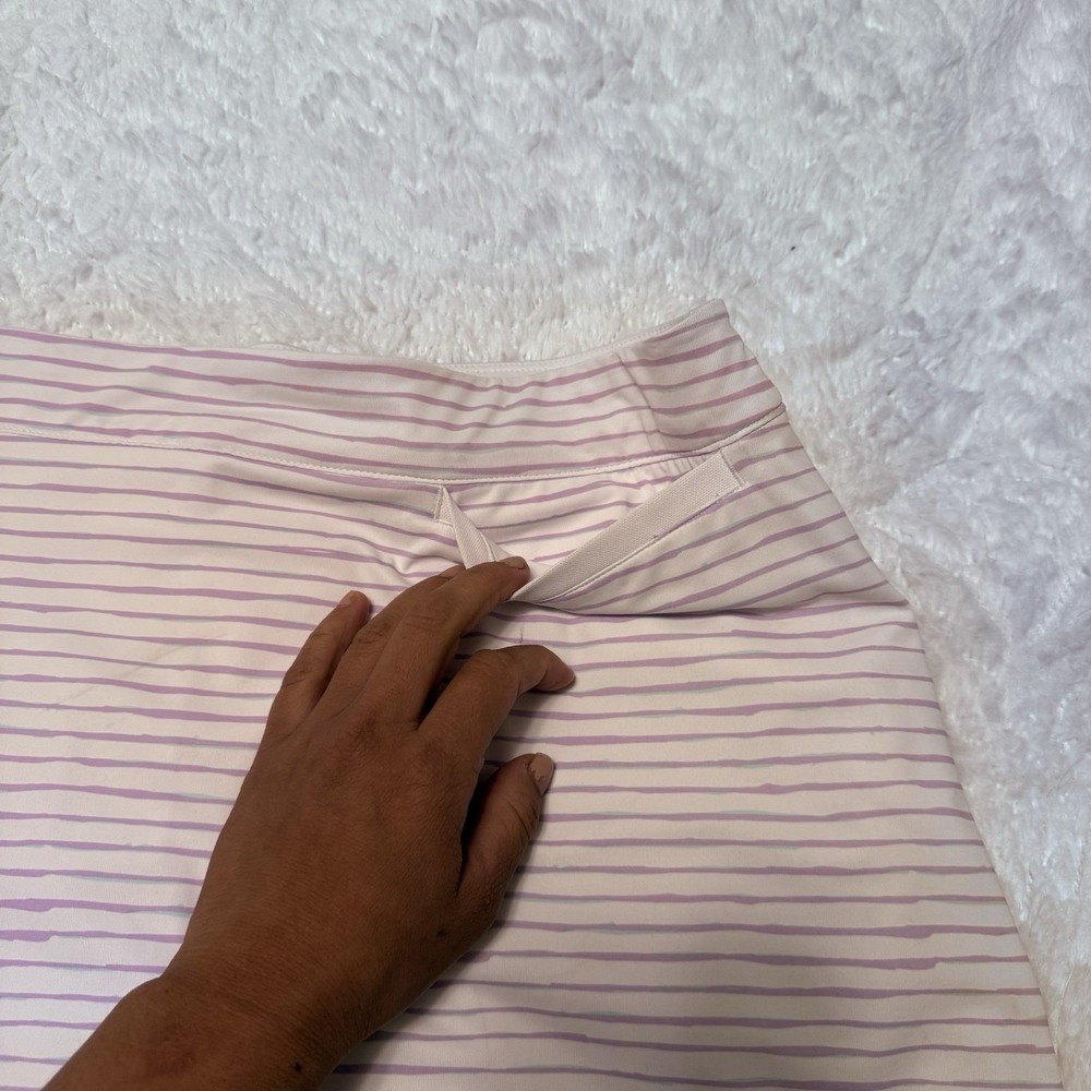 PETER MILLAR Women's Laura Wrap Painted Golf Skort White/Purple SIZE LARGE - Picture 10 of 12